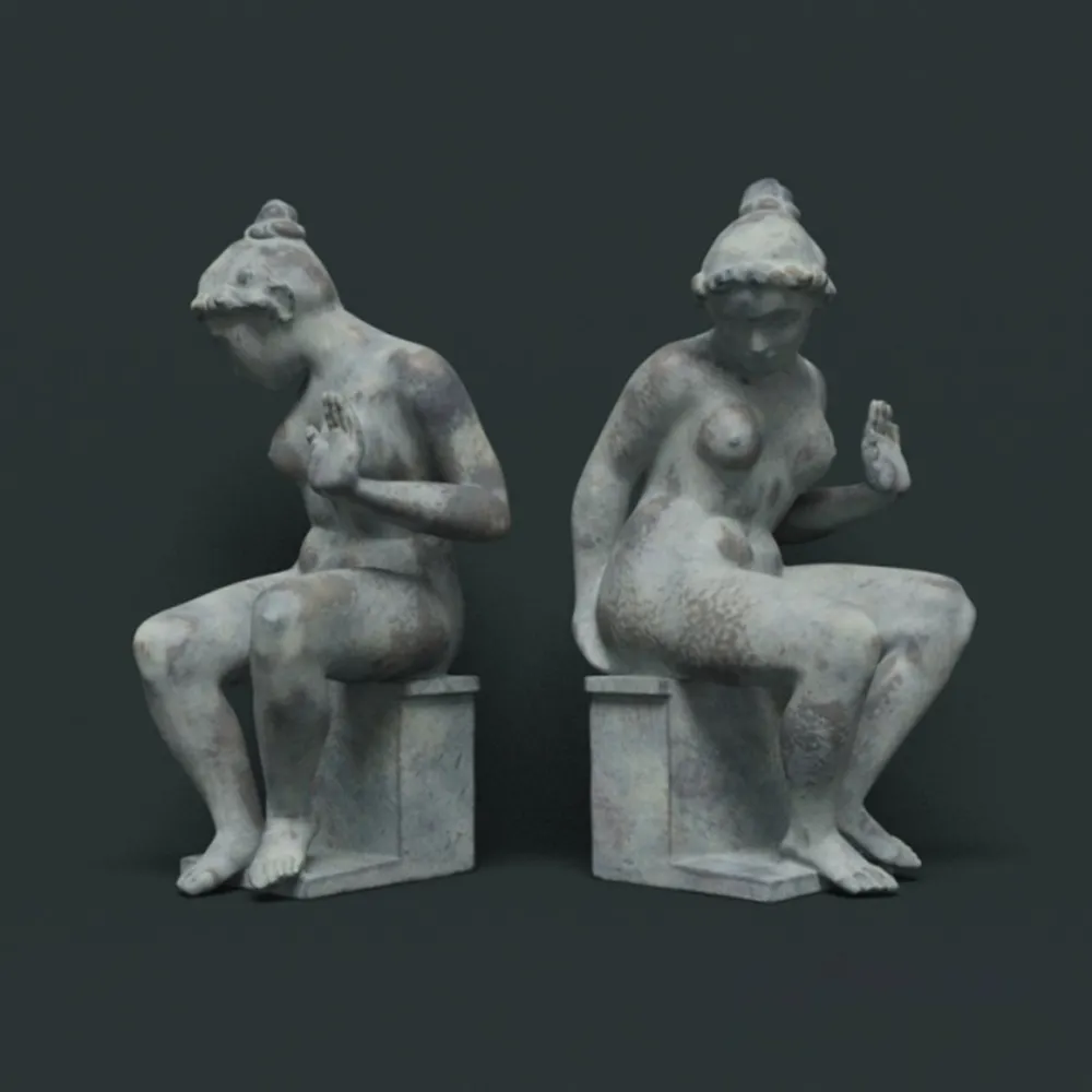 decoration – Antique sculpture of ancient Greece 3D Model