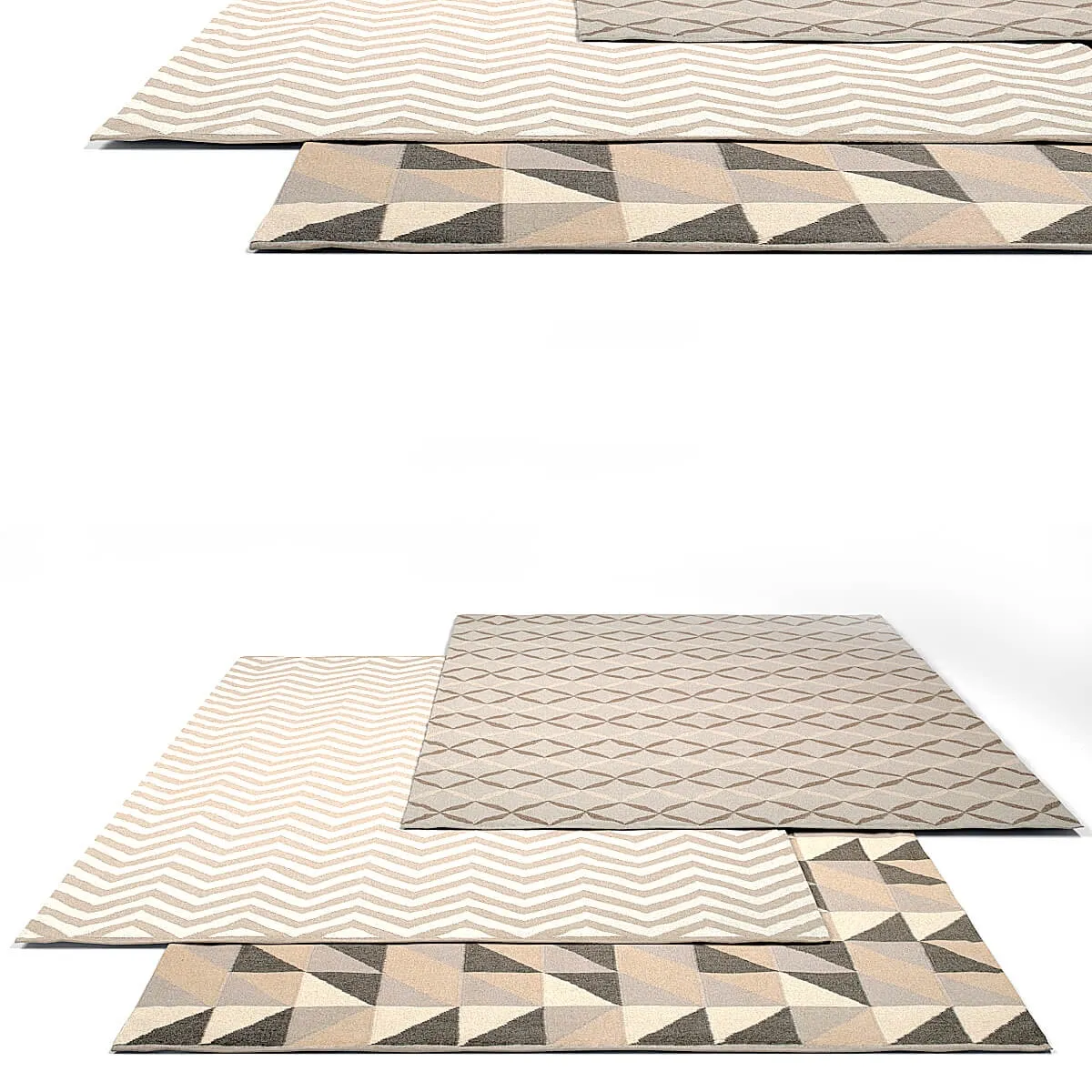 decoration – Armadillo and Co rug set 5 3D Model