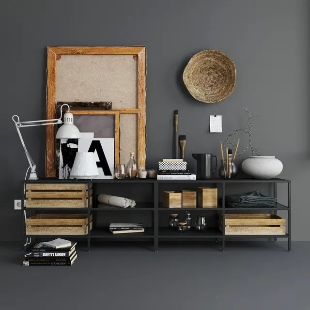 decoration – art-decoration set 01 3D Model