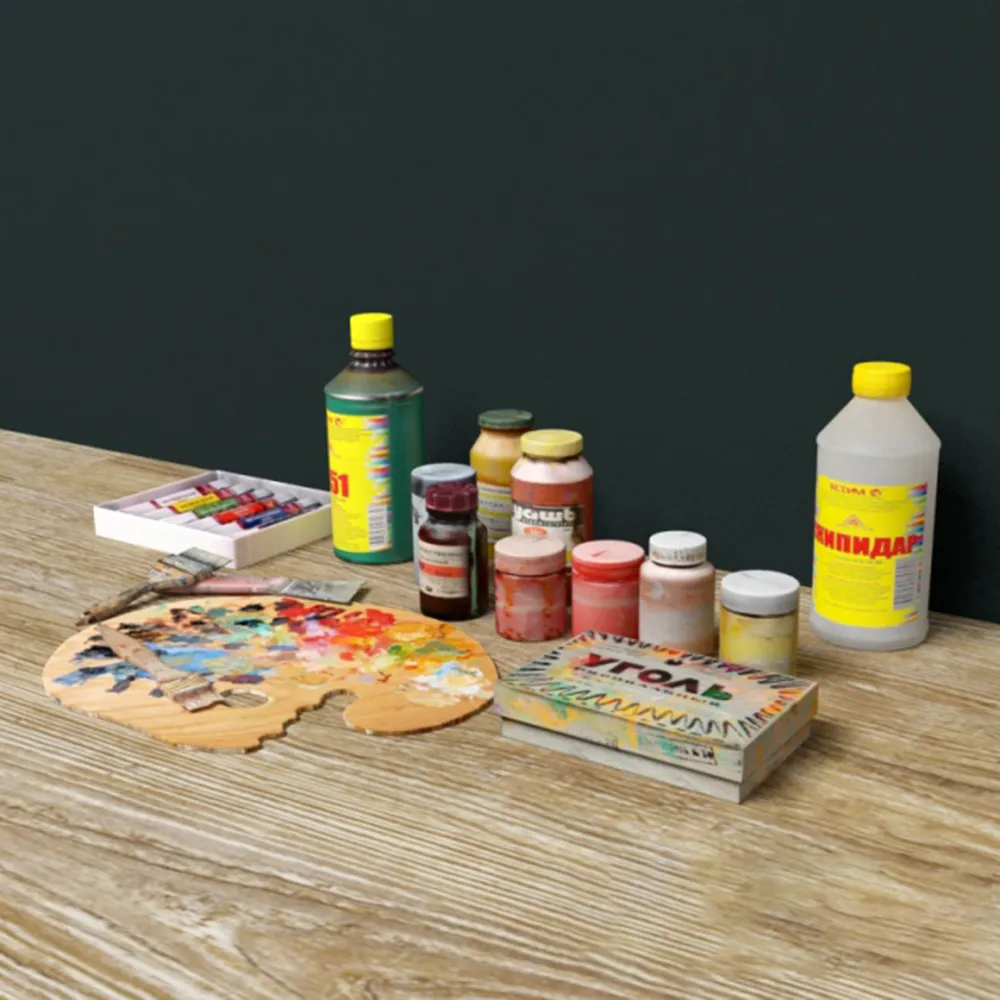 decoration – Art tools 3D Model