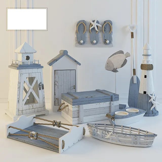 decoration – Arteriors decorative set 4 3D Model