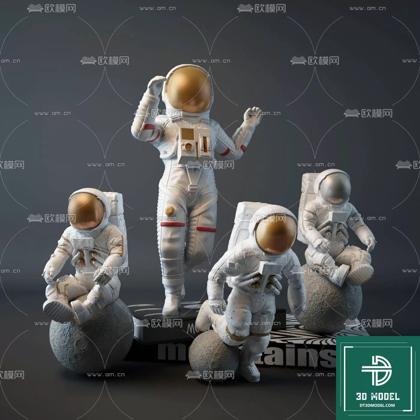 DECORATION – ASTRONAUT 3D MODELS – 005 DECORATION – ASTRONAUT 3D MODELS – 005