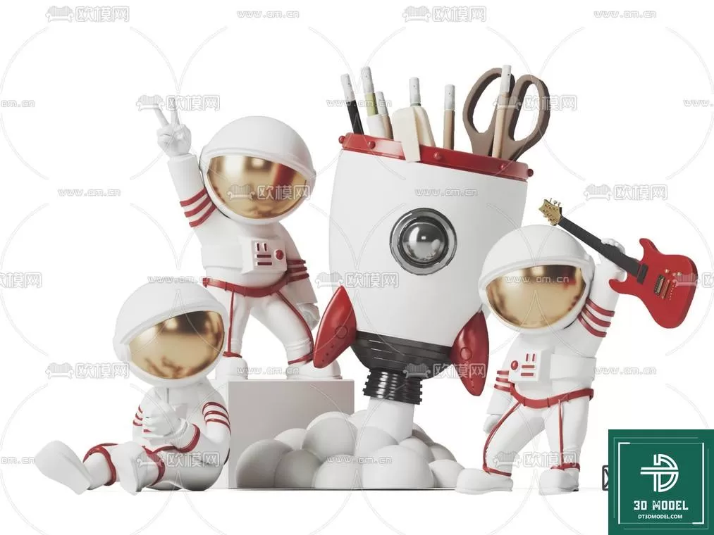 DECORATION – ASTRONAUT 3D MODELS – 006 DECORATION – ASTRONAUT 3D MODELS – 006