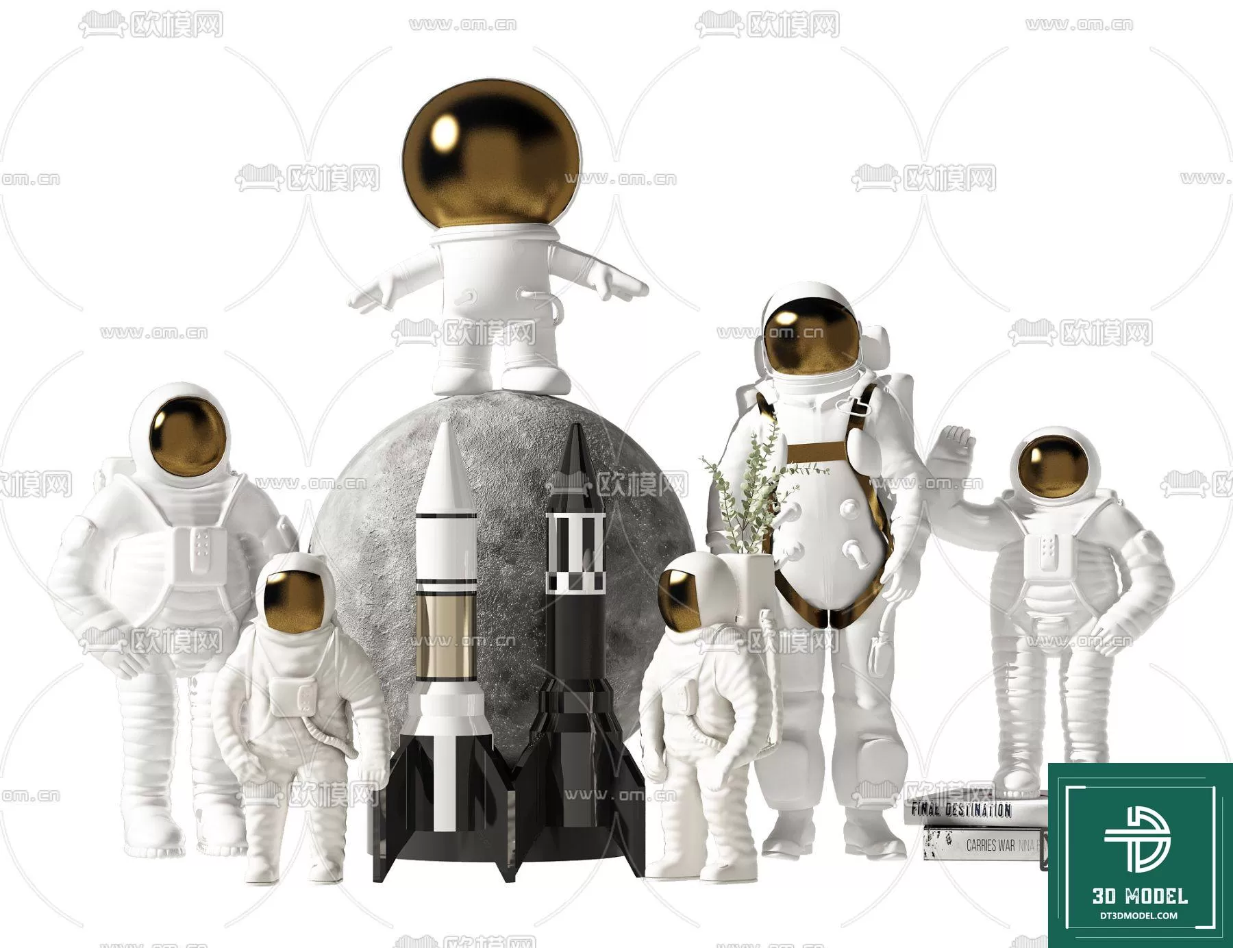 DECORATION – ASTRONAUT 3D MODELS – 008 DECORATION – ASTRONAUT 3D MODELS – 008