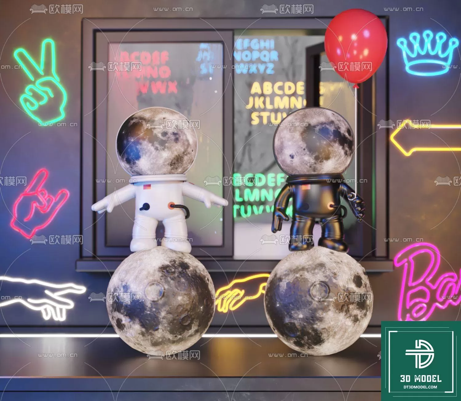 DECORATION – ASTRONAUT 3D MODELS – 011 DECORATION – ASTRONAUT 3D MODELS – 011