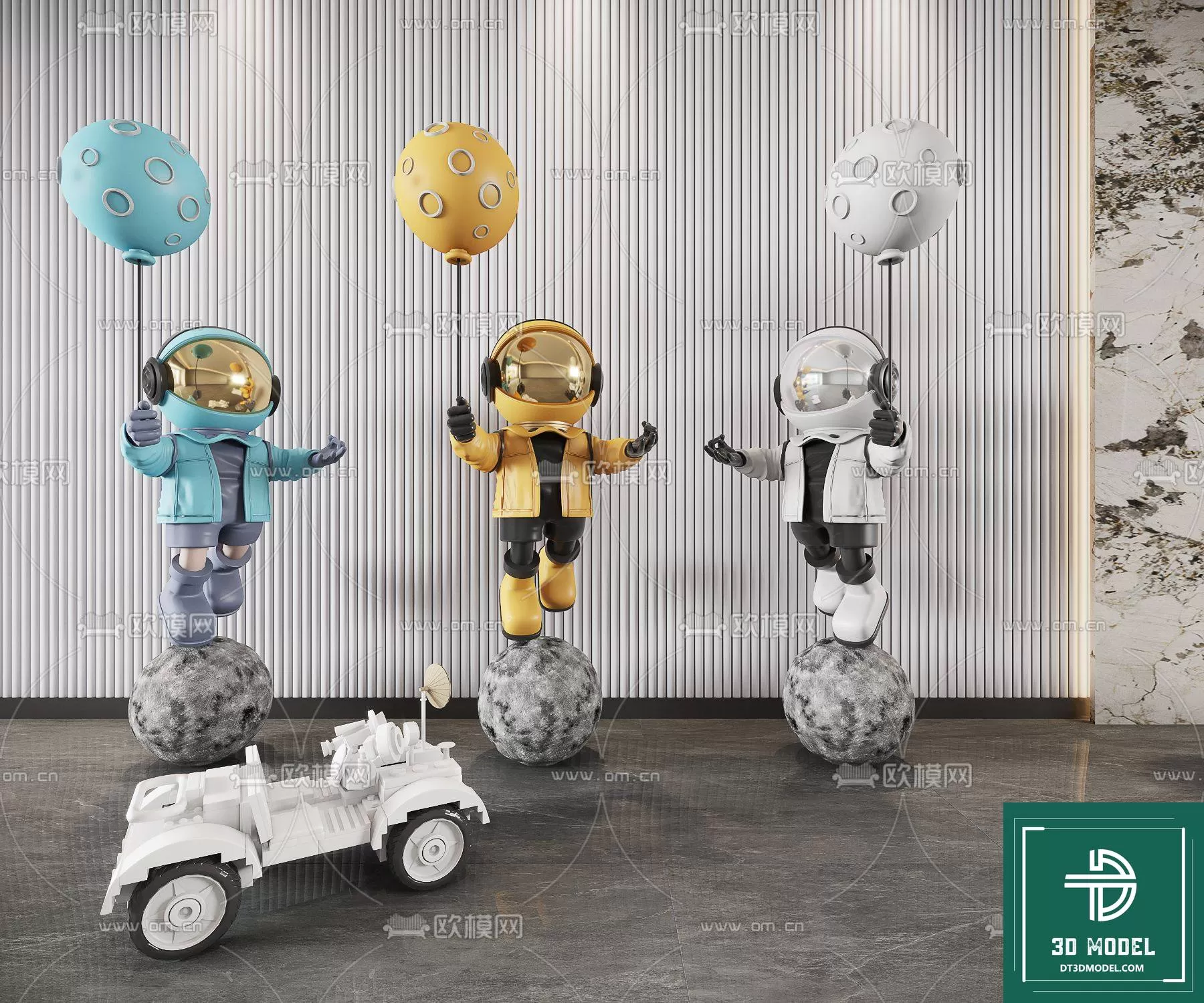 DECORATION – ASTRONAUT 3D MODELS – 015 DECORATION – ASTRONAUT 3D MODELS – 015