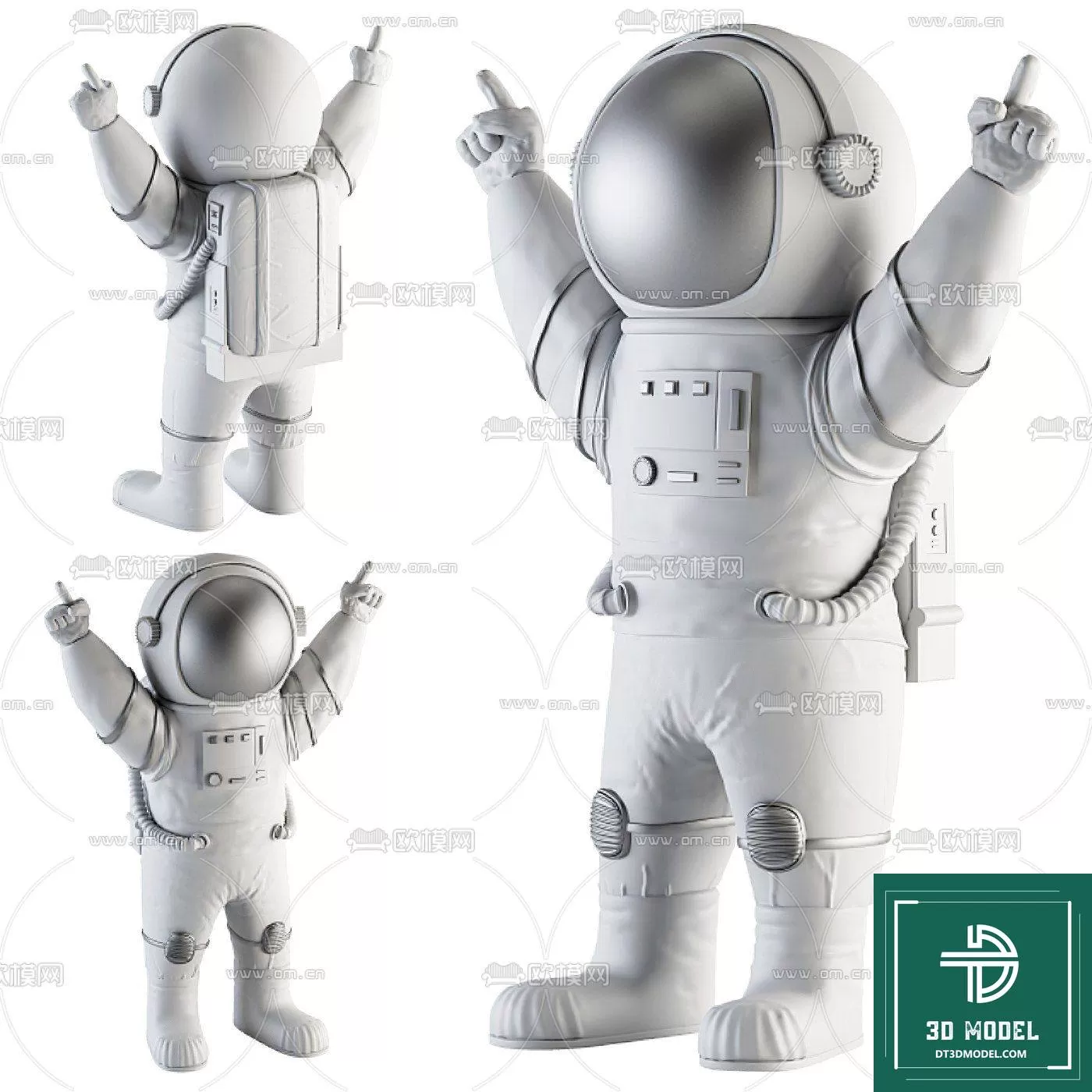 DECORATION – ASTRONAUT 3D MODELS – 017 DECORATION – ASTRONAUT 3D MODELS – 017