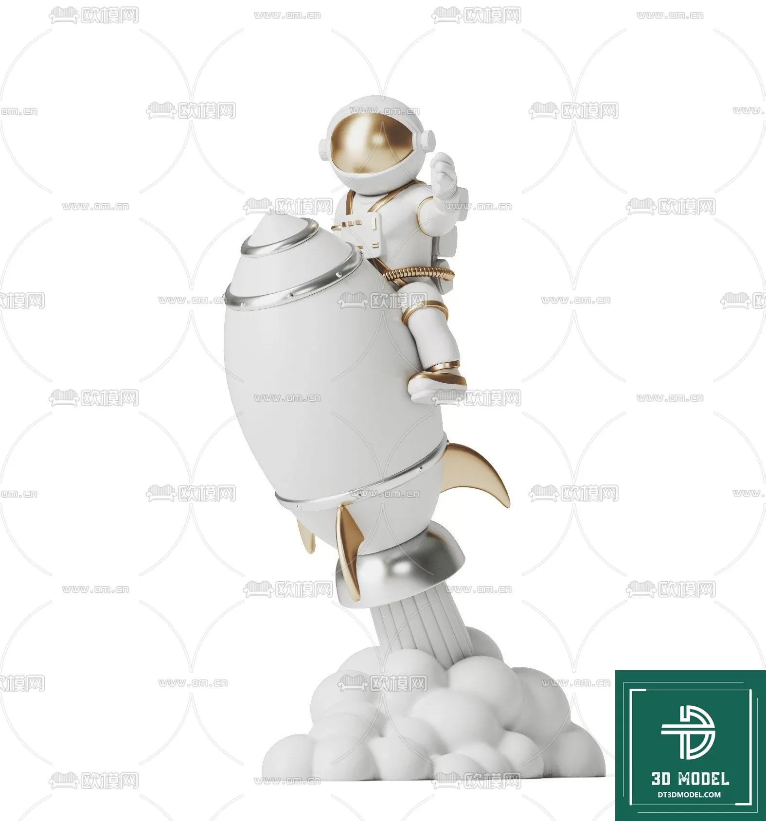 DECORATION – ASTRONAUT 3D MODELS – 018 DECORATION – ASTRONAUT 3D MODELS – 018