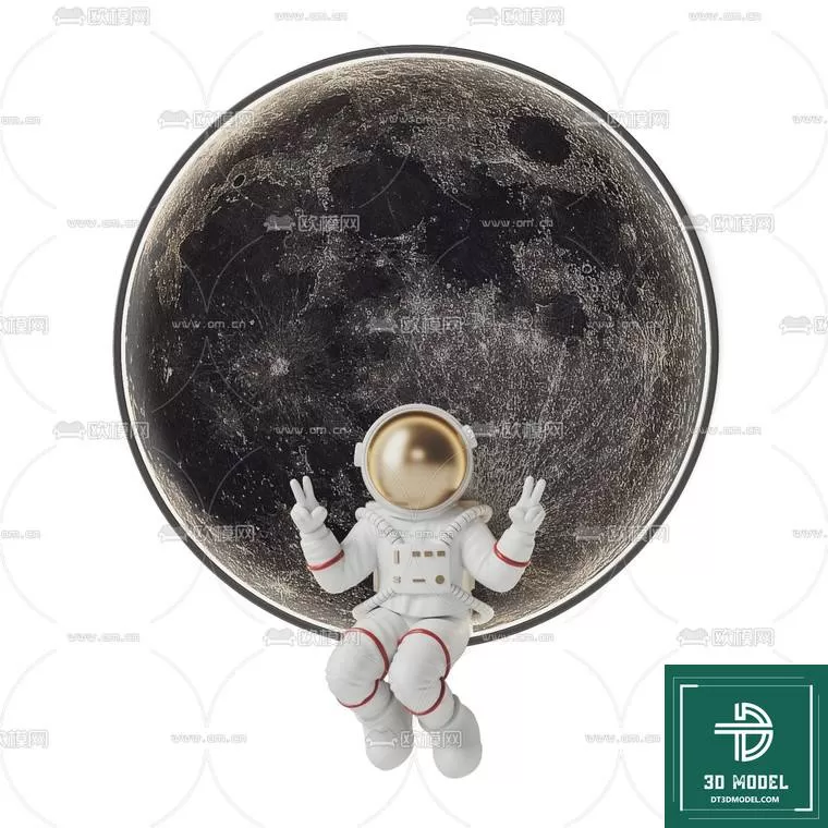 DECORATION – ASTRONAUT 3D MODELS – 022 DECORATION – ASTRONAUT 3D MODELS – 022
