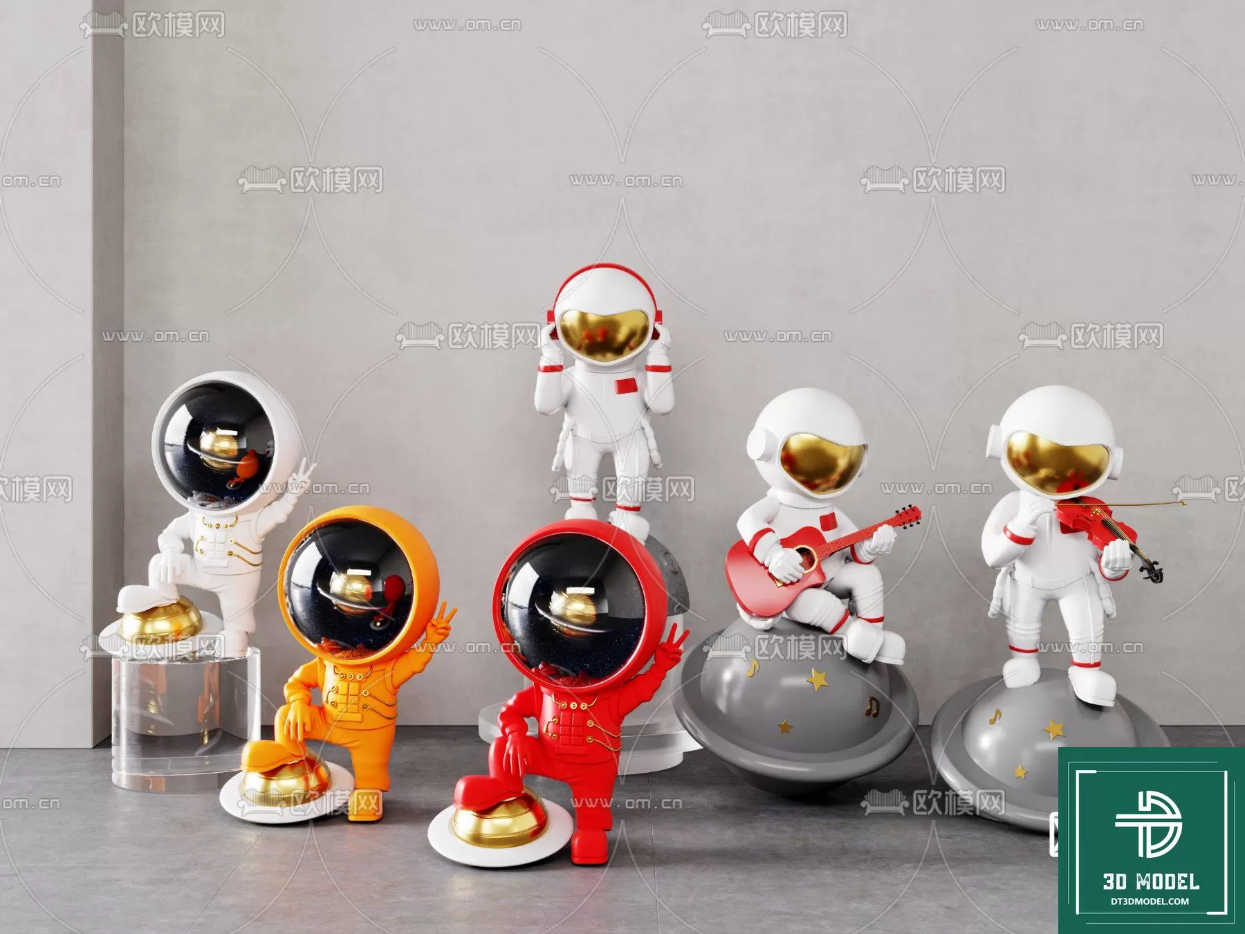 DECORATION – ASTRONAUT 3D MODELS – 023 DECORATION – ASTRONAUT 3D MODELS – 023