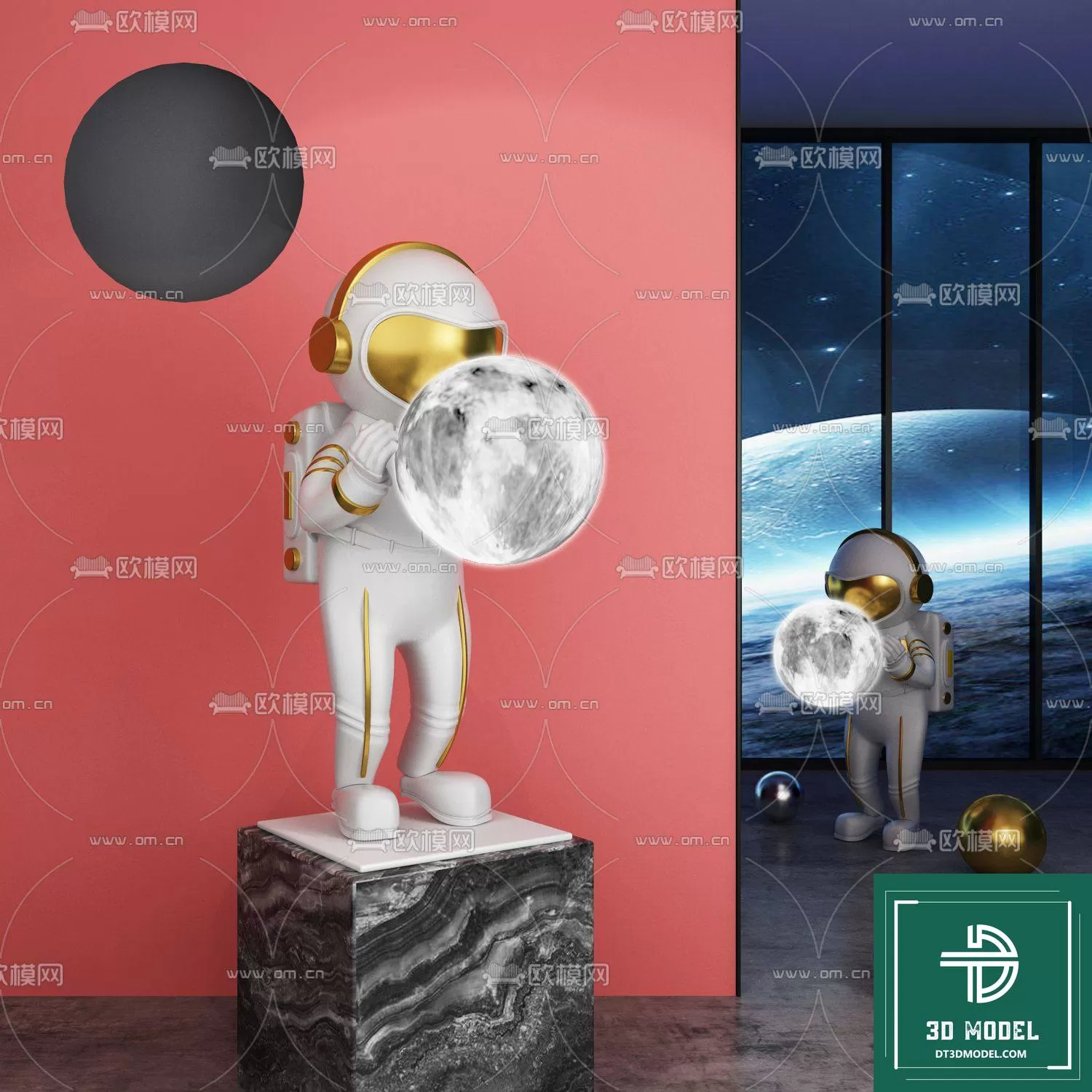 DECORATION – ASTRONAUT 3D MODELS – 026 DECORATION – ASTRONAUT 3D MODELS – 026