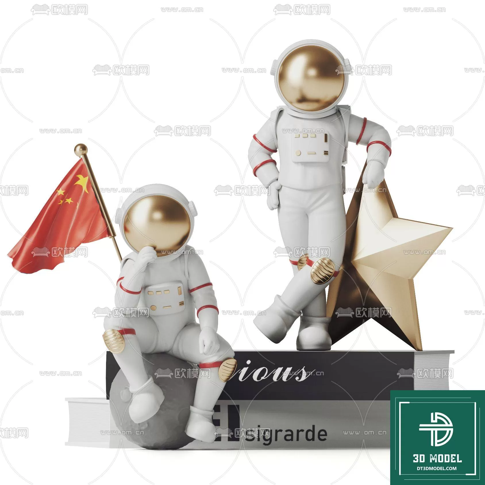DECORATION – ASTRONAUT 3D MODELS – 029 DECORATION – ASTRONAUT 3D MODELS – 029