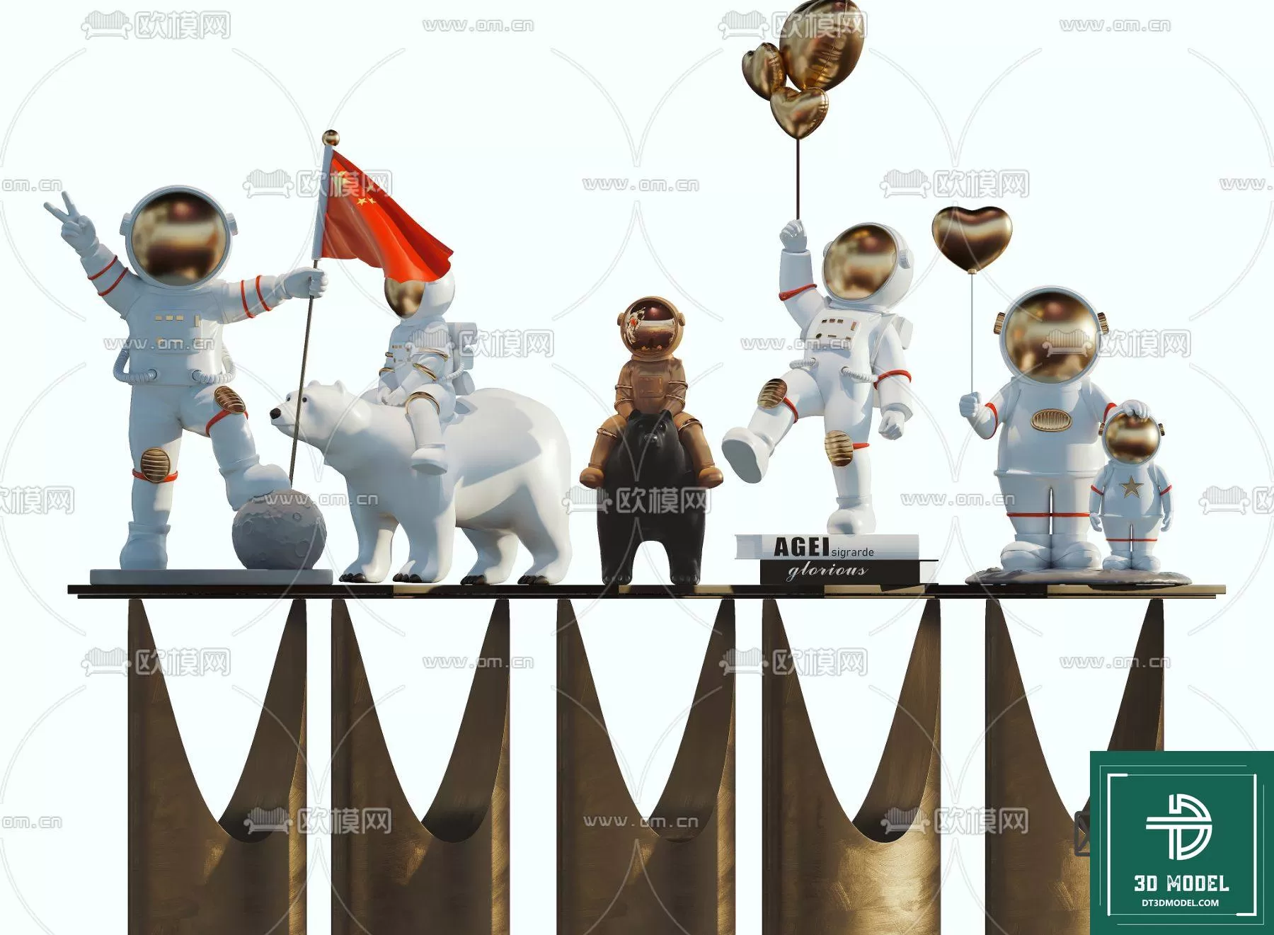 DECORATION – ASTRONAUT 3D MODELS – 039 DECORATION – ASTRONAUT 3D MODELS – 039