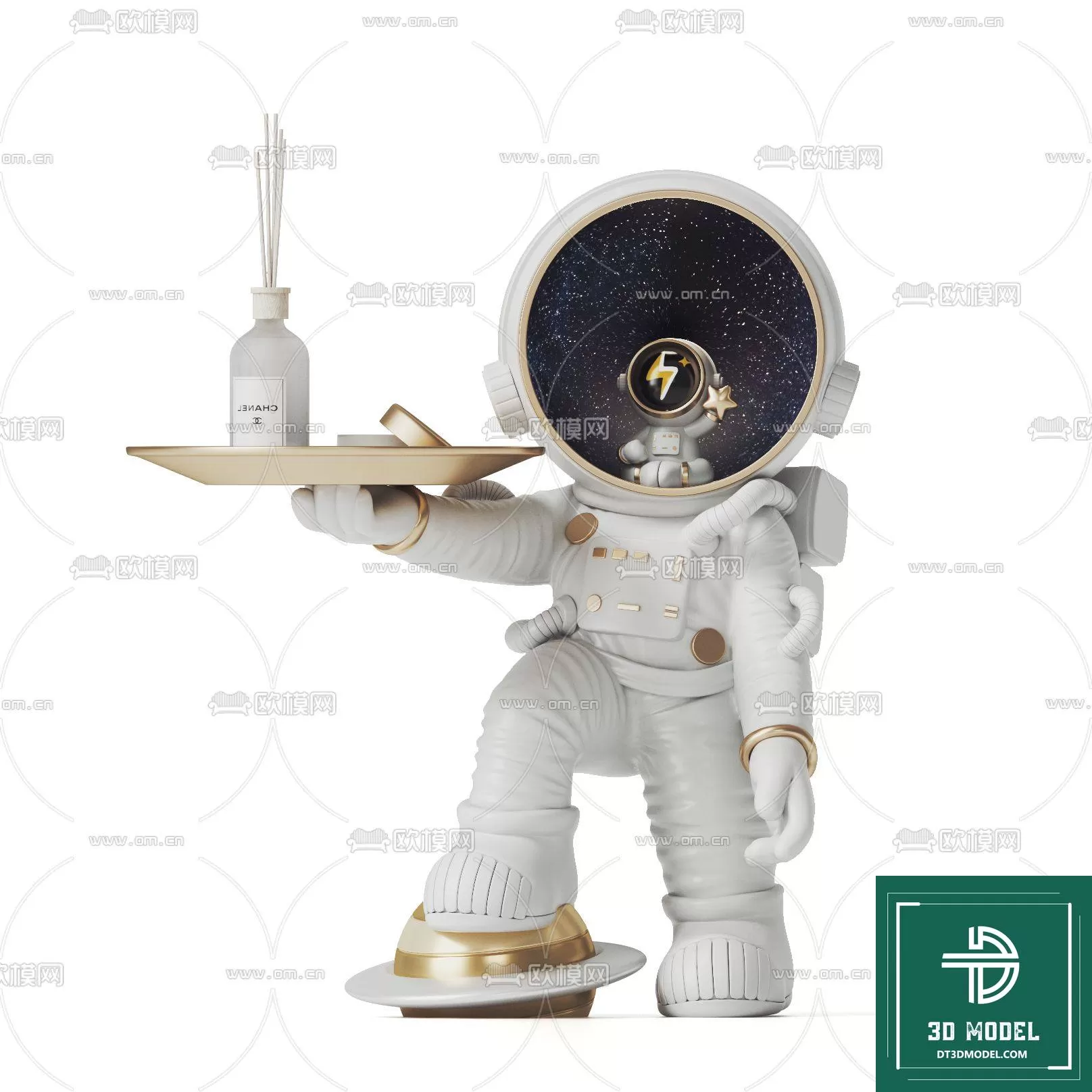 DECORATION – ASTRONAUT 3D MODELS – 045