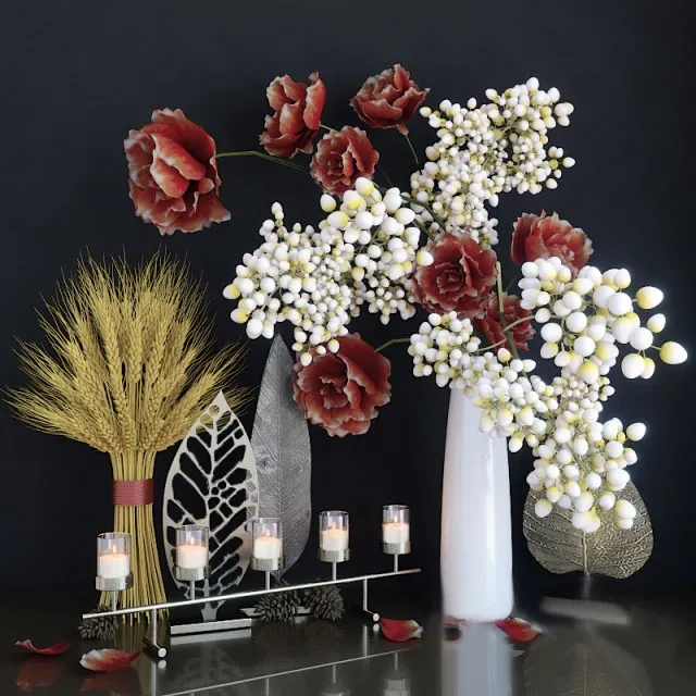 decoration – Autumn decorative set 3D Model