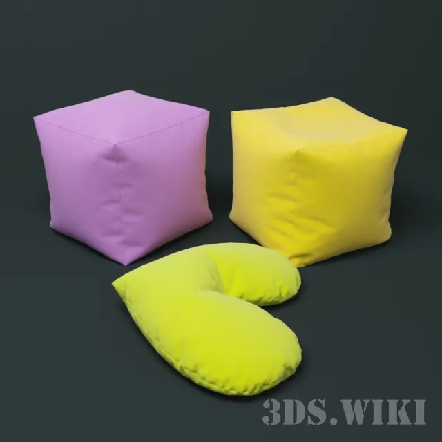 decoration – Baby pillows 3D Model decoration – Baby pillows 3D Model