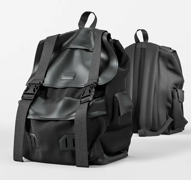 decoration – Backpack Universal Black 3D Model