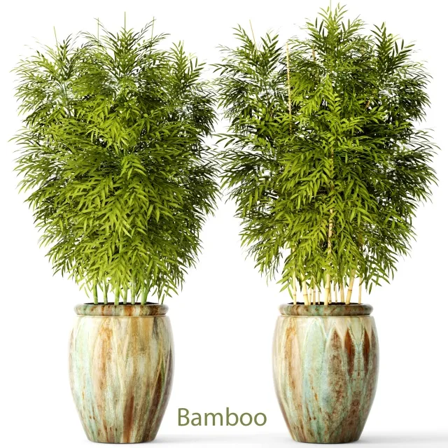 decoration – Bamboo set 2 3D Model decoration – Bamboo set 2 3D Model