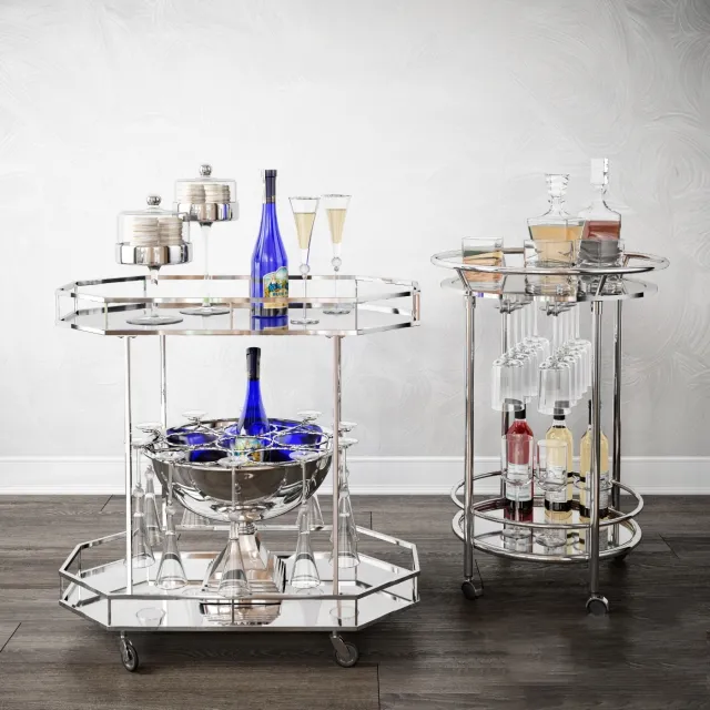 decoration – Bar carts Z gallerie 3D Model decoration – Bar carts Z gallerie 3D Model