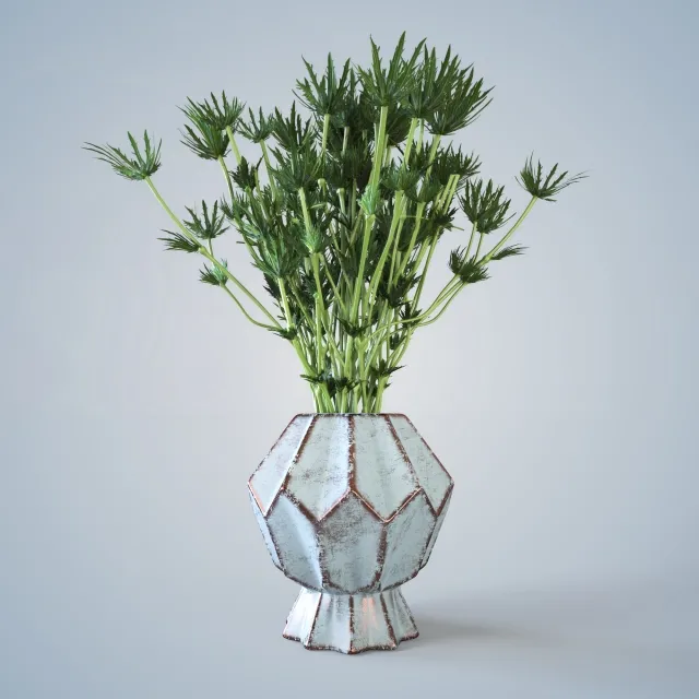 decoration – Barb in a vase 3D Model decoration – Barb in a vase 3D Model