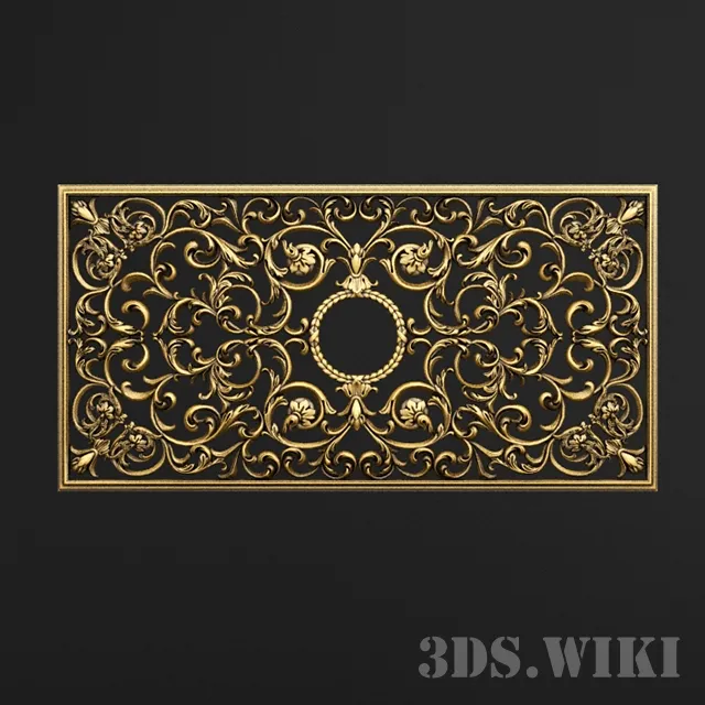 decoration – Baroque radiator grill 3D Model decoration – Baroque radiator grill 3D Model