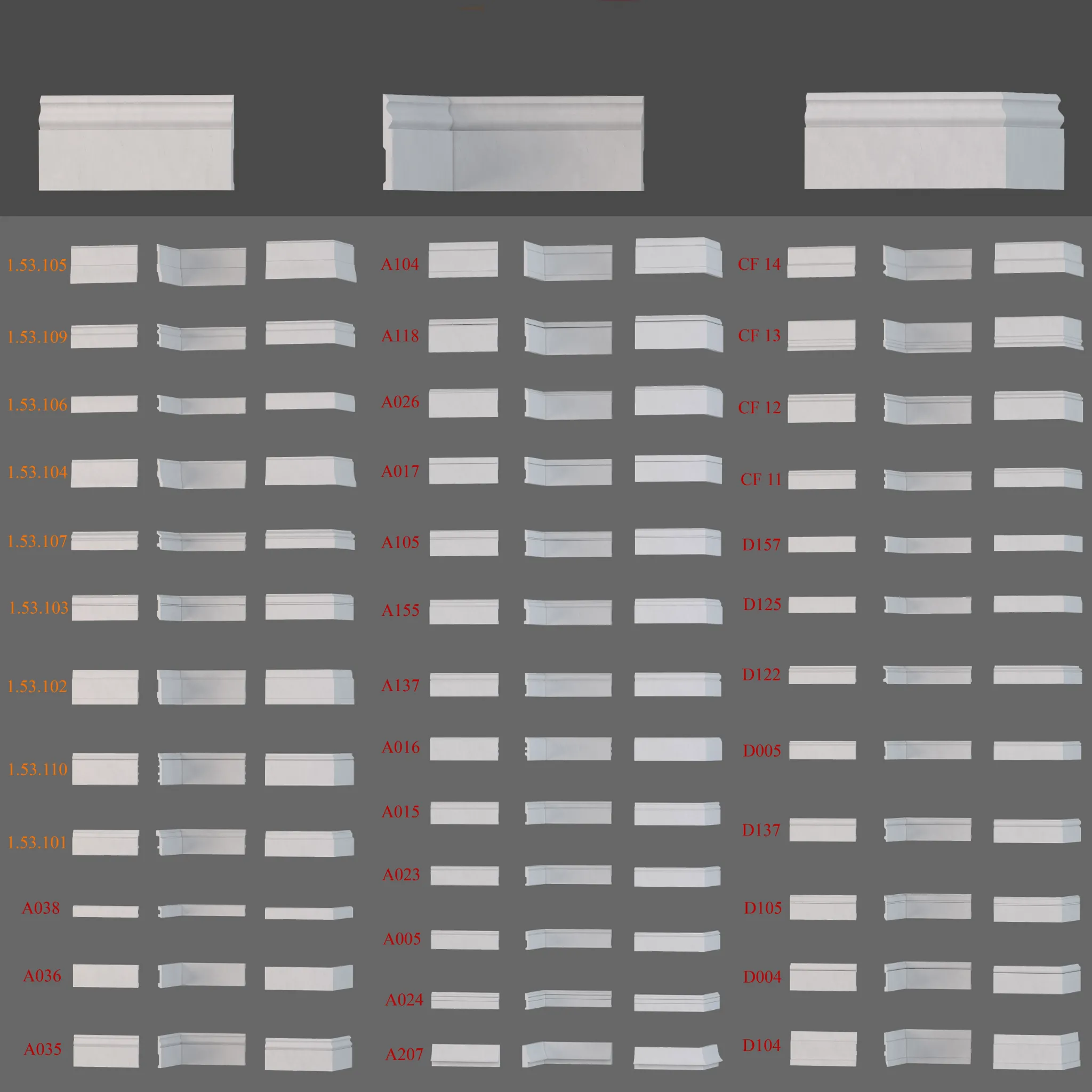 decoration – Baseboard Evroplast and Decomaster 3D Model decoration – Baseboard Evroplast and Decomaster 3D Model