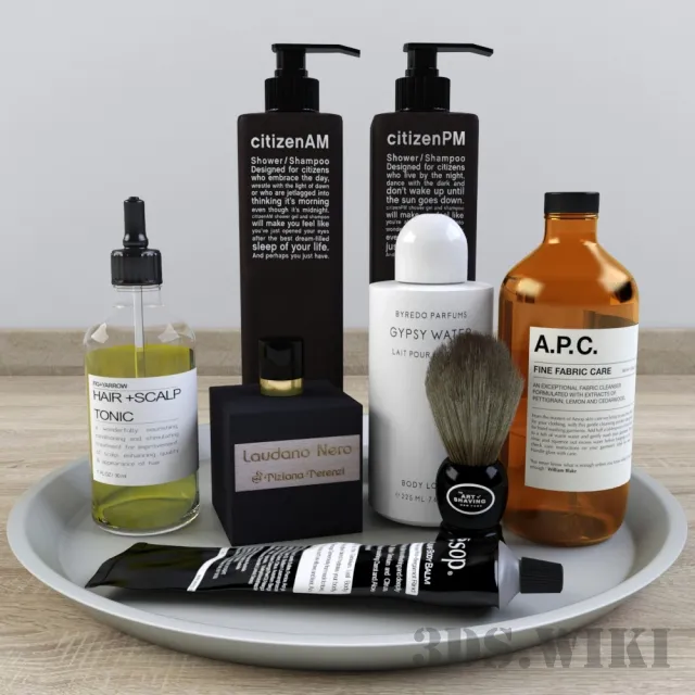 decoration – Bath cosmetics set 3D Model