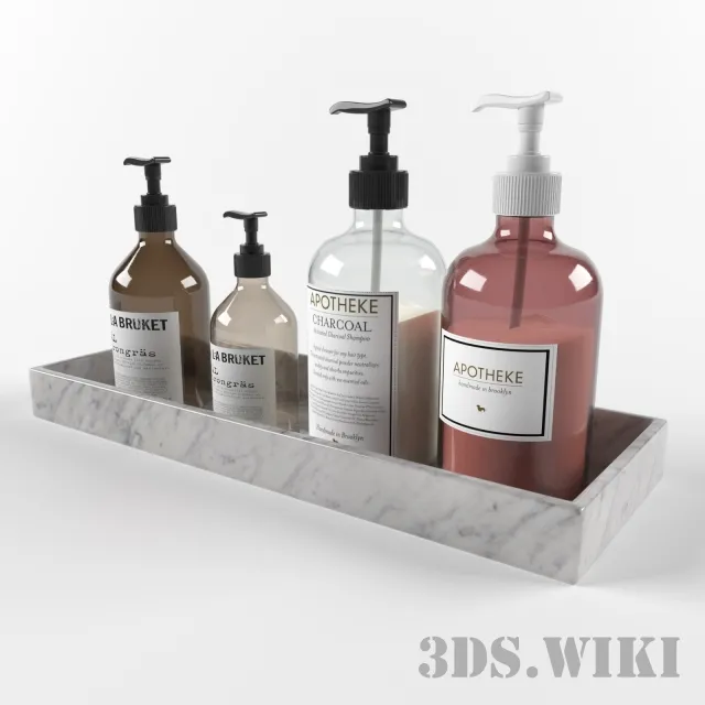 decoration – Bathroom bottles 3D Model decoration – Bathroom bottles 3D Model