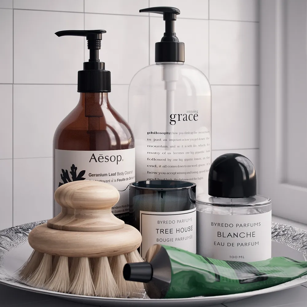 decoration – Bathroom Set 04 3D Model