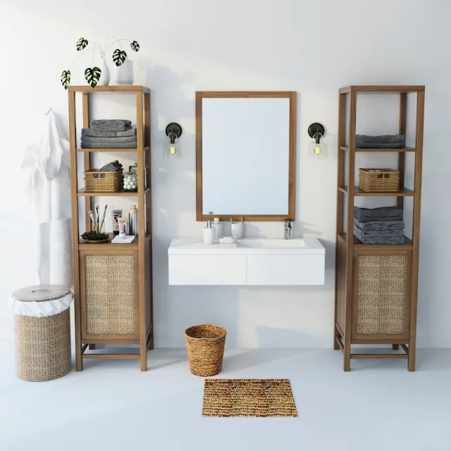 decoration – Bathroom set 17 3D Model