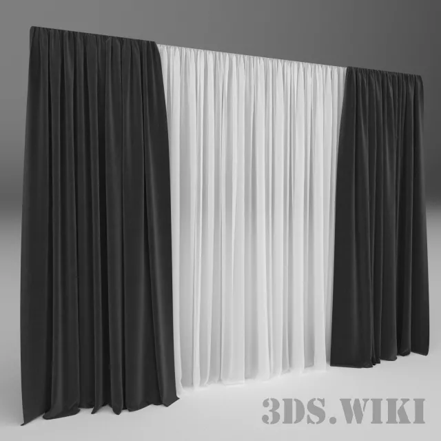 decoration – Beautiful cute curtains 3D Model decoration – Beautiful cute curtains 3D Model