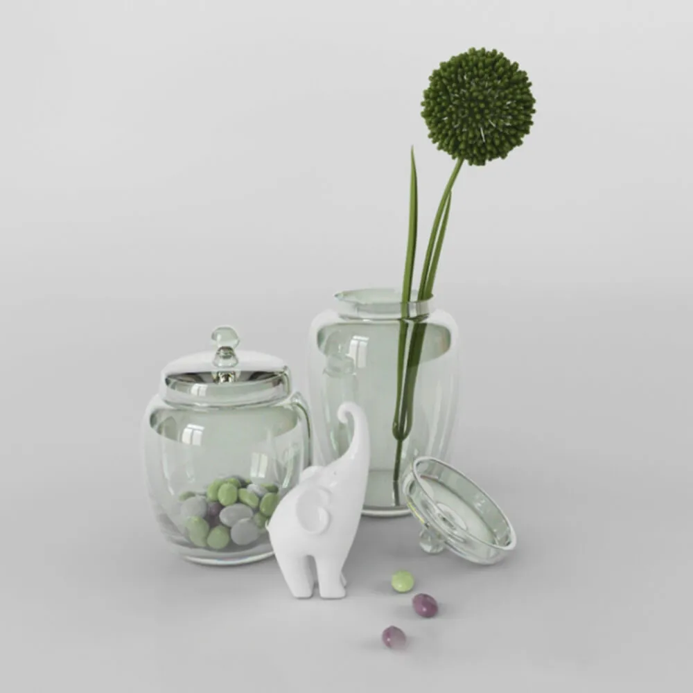 decoration – Beautiful decorative set 3D Model