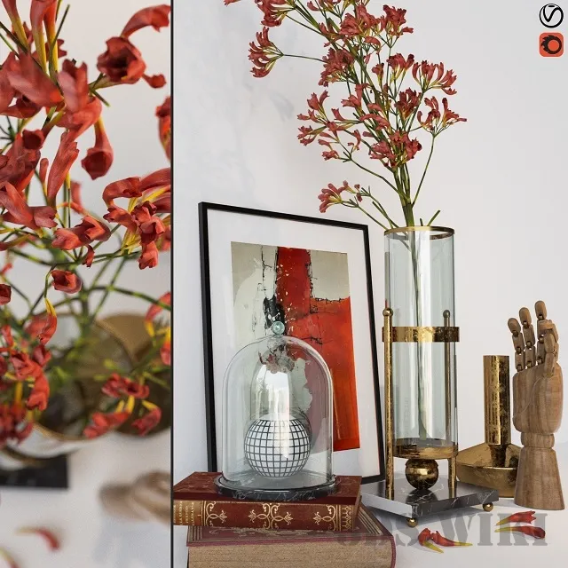 decoration – Beautiful decorative set 3D Model