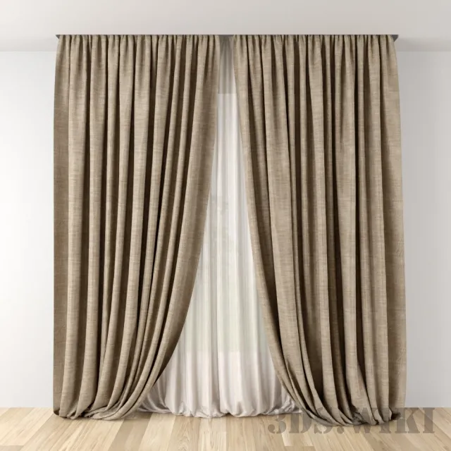 decoration – Beautiful Living Room Curtains 3D Model decoration – Beautiful Living Room Curtains 3D Model