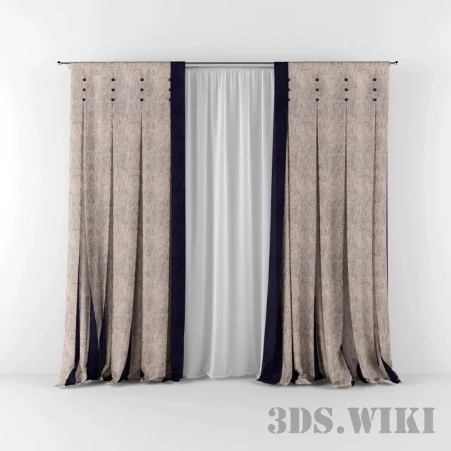 decoration – Beautiful Modern Curtains 3D Model decoration – Beautiful Modern Curtains 3D Model