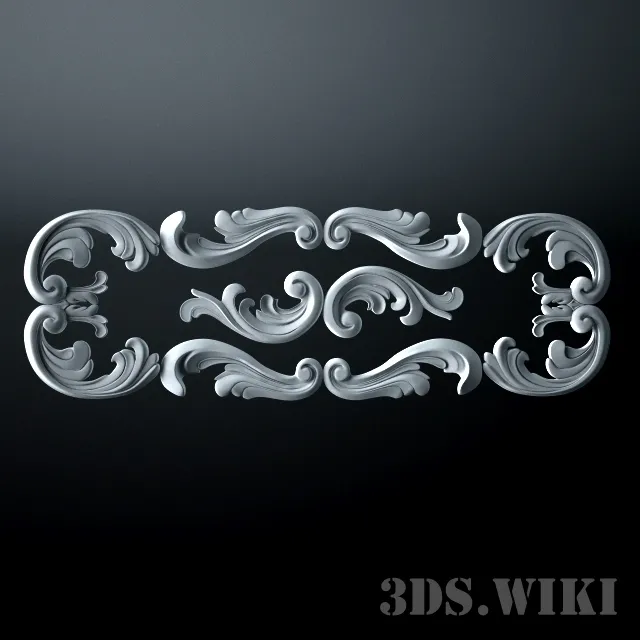 decoration – Beautiful modern stucco 3D Model decoration – Beautiful modern stucco 3D Model