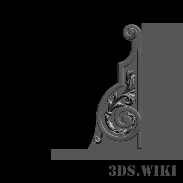 decoration – Beautiful modern stucco in the interior 3D Model decoration – Beautiful modern stucco in the interior 3D Model