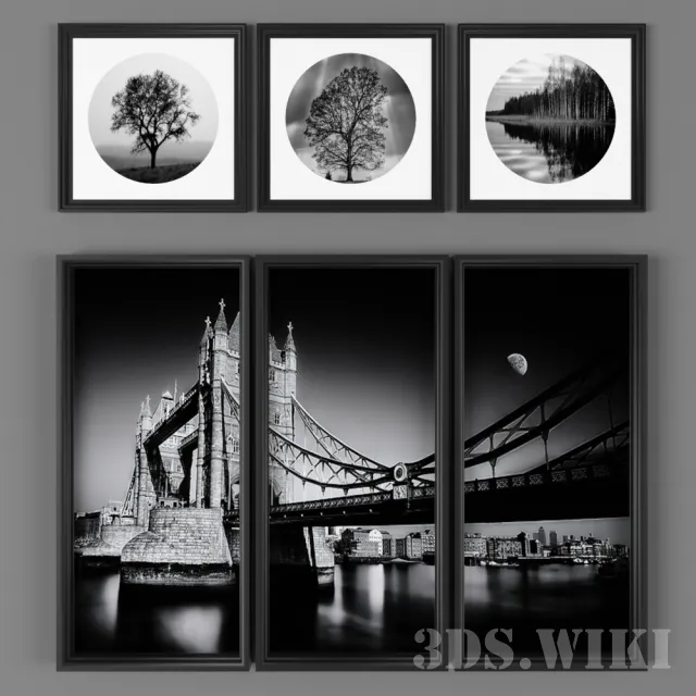 decoration – Beautiful modular pictures 3D Model