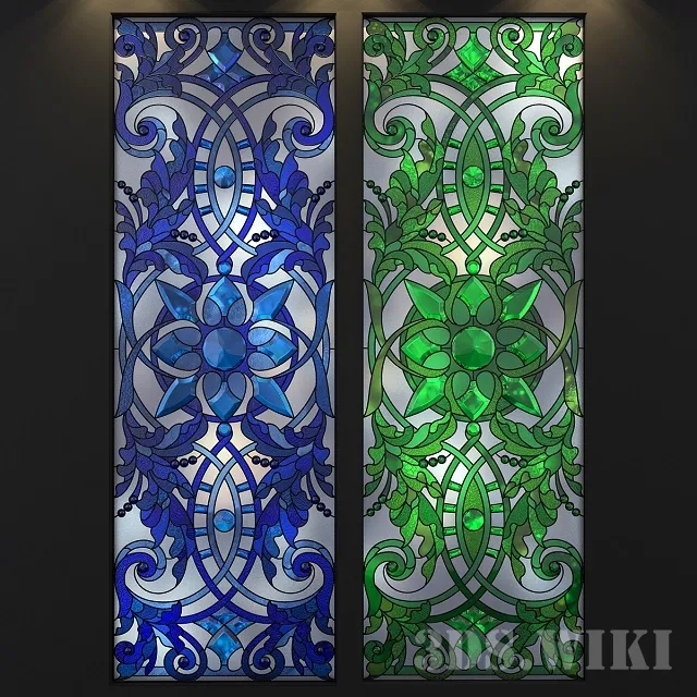 decoration – Beautiful Stained Glass 3D Model decoration – Beautiful Stained Glass 3D Model
