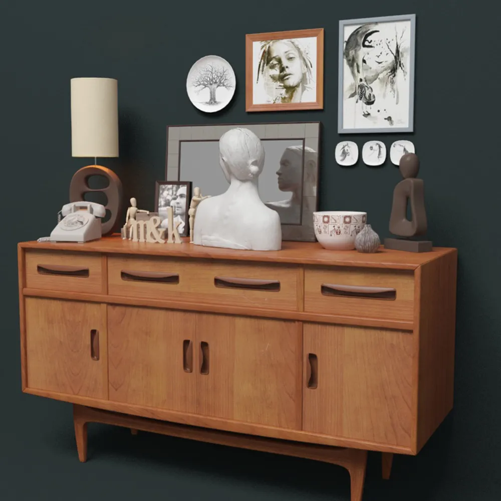 decoration – Bedroom set 3D Model