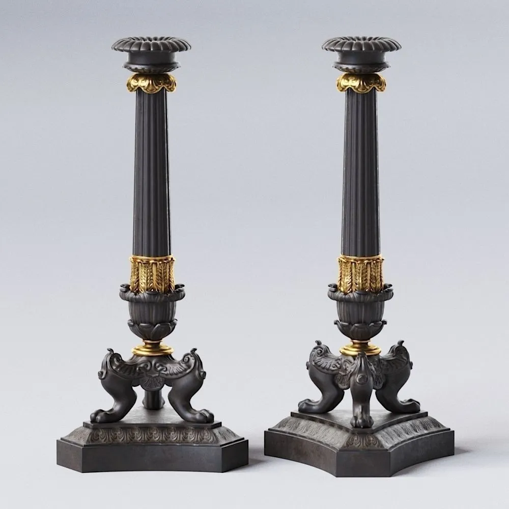 decoration – Big Empire Candlestick 3D Model decoration – Big Empire Candlestick 3D Model