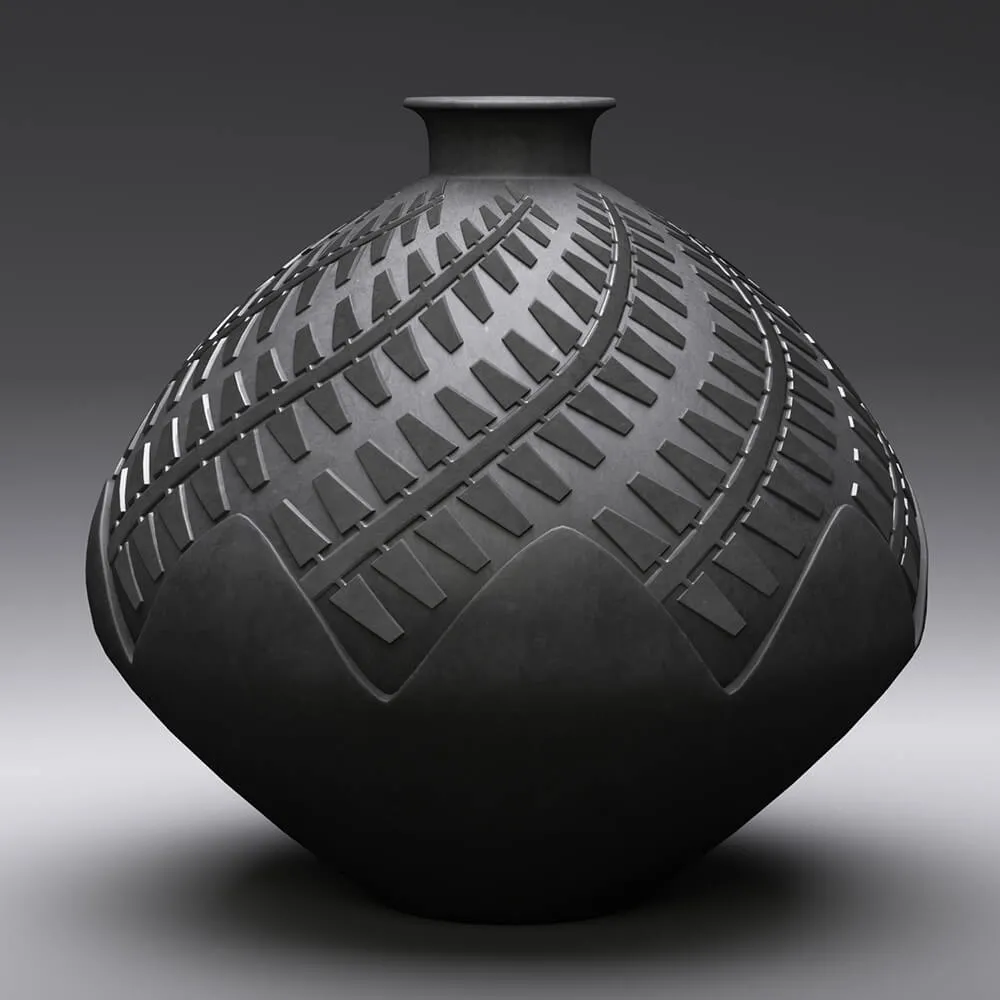 decoration – Black vase 3D Model