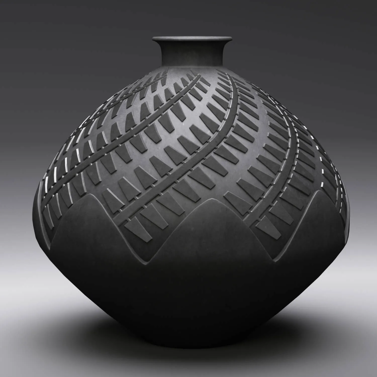decoration – Black vase 3D Model
