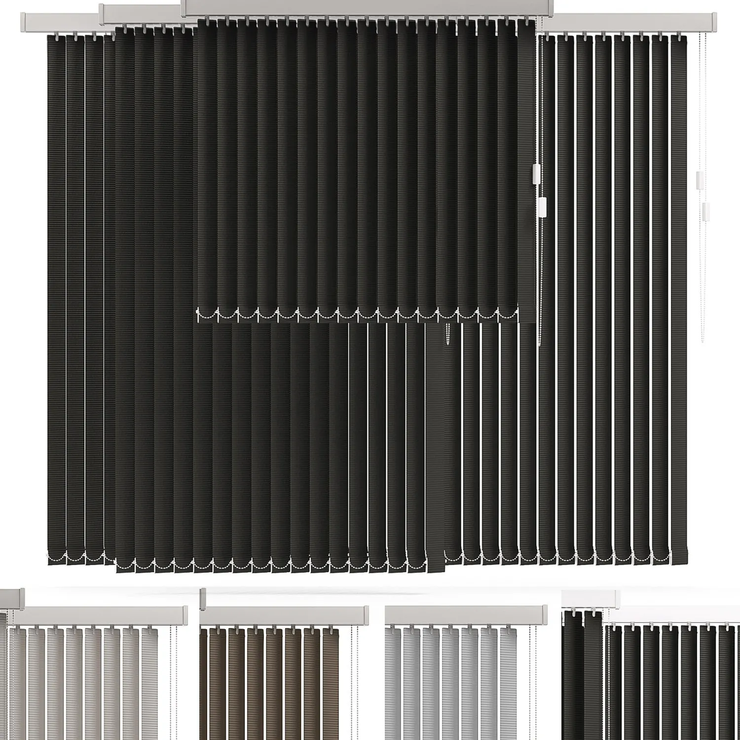decoration – Blinds in 4 colors 08 3D Model