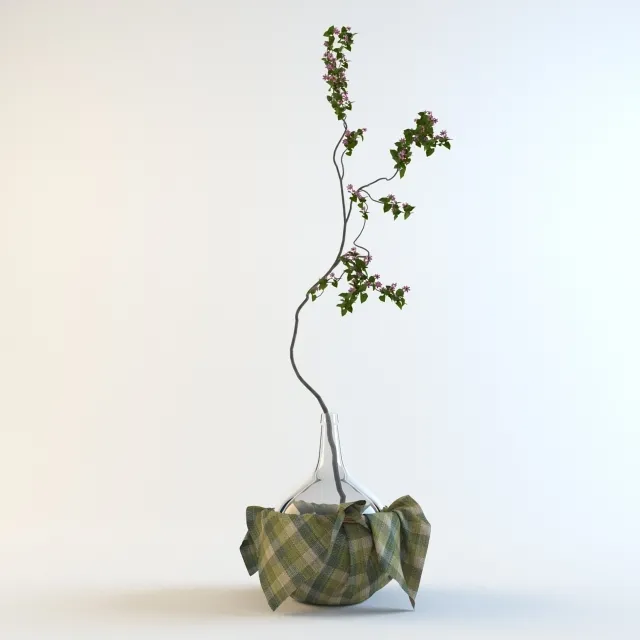 decoration – Blossoming a branch 3D Model