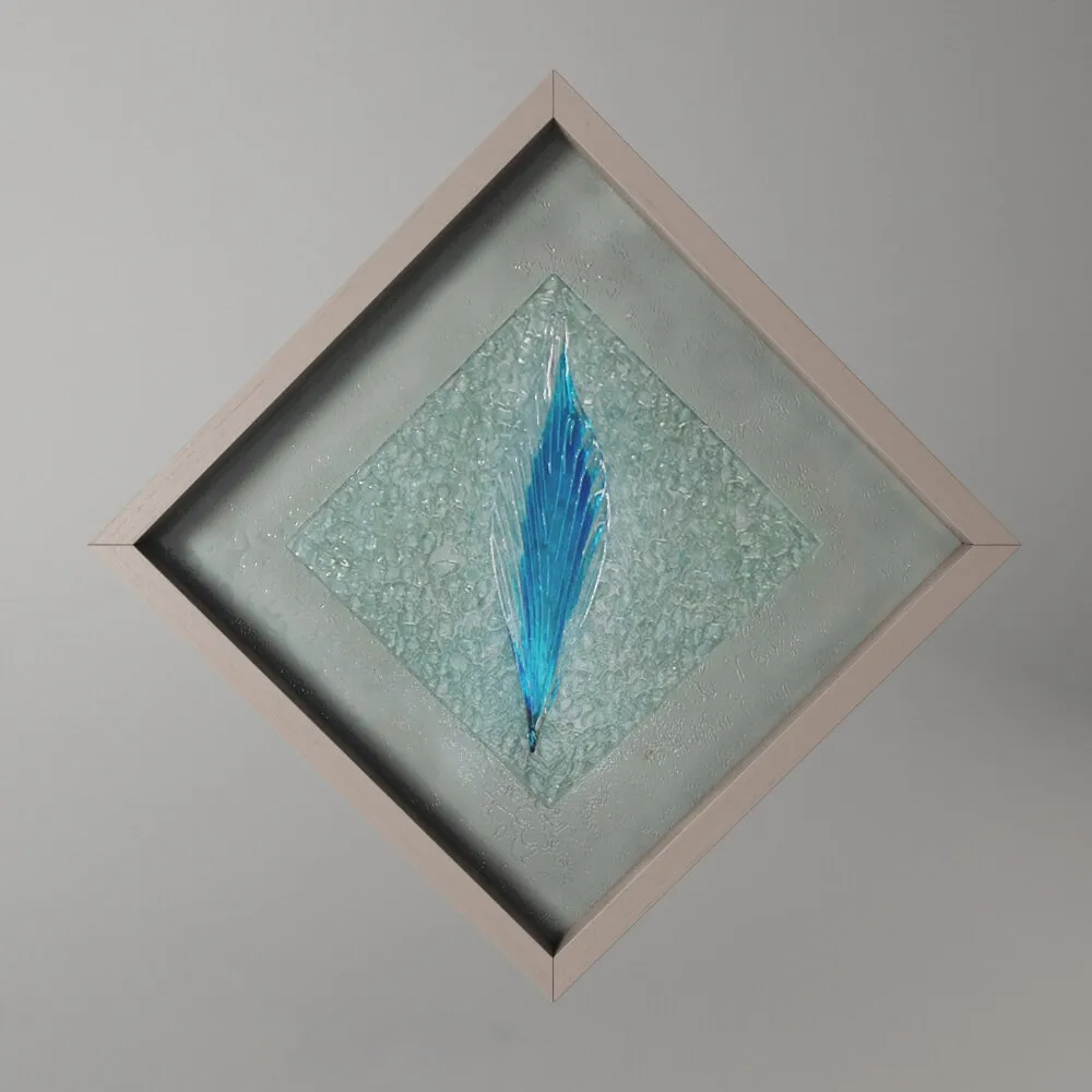 decoration – Blue Leaf II poster 3D Model decoration – Blue Leaf II poster 3D Model