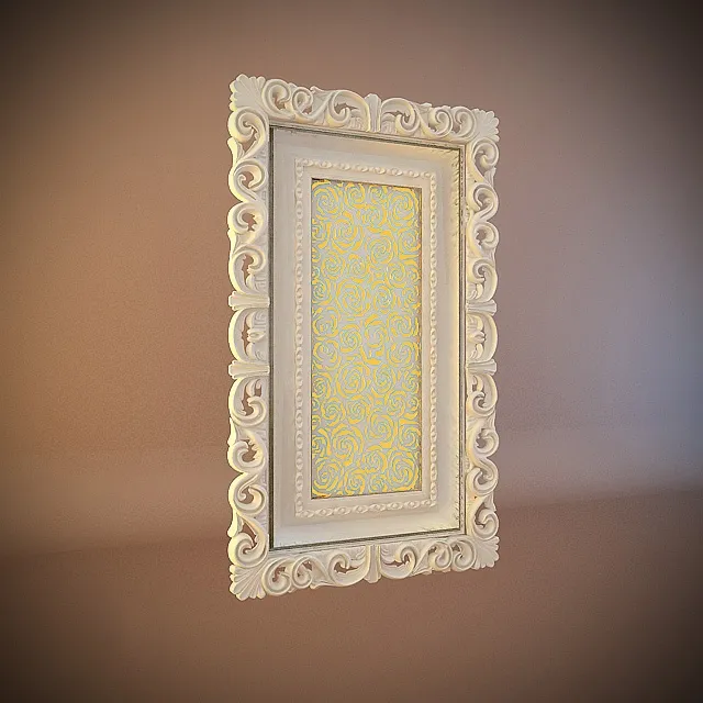 decoration – BodyLight 120 baroque bianco lucido 3D Model