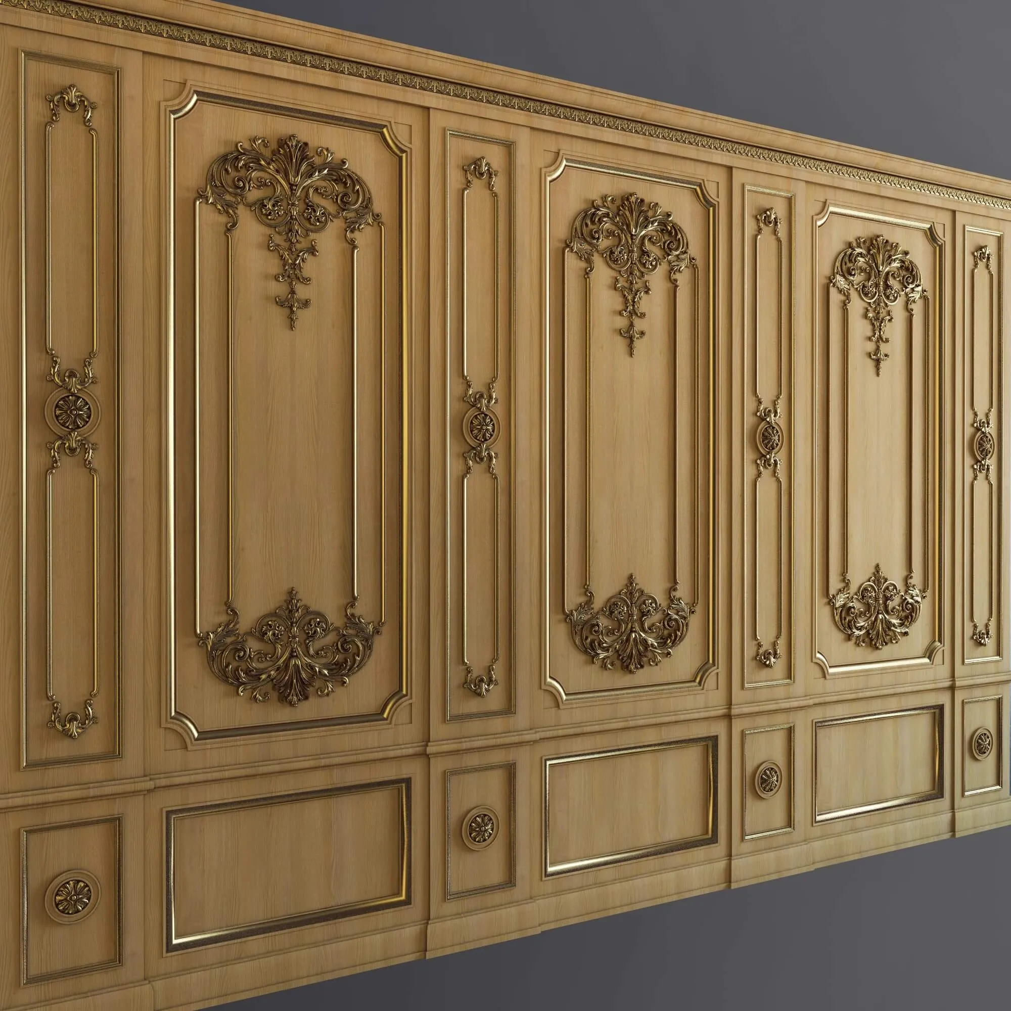decoration – Boiserie INT-023 3D Model decoration – Boiserie INT-023 3D Model