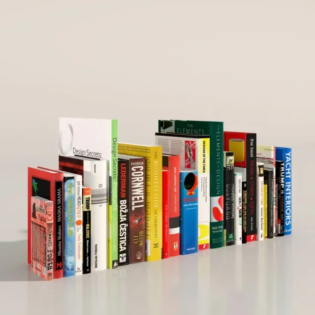 decoration – Bookcase 96 3D Model