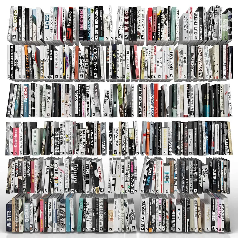 decoration – Books (150 items) Part 2 3D Model